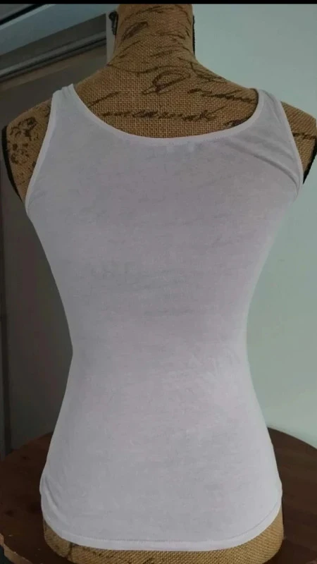 Pink lace Pimkie women's tank top - Size S - Lace effect & decorative zipper – photo 4